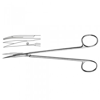 Potts Dissecting Scissor Curved Stainless Steel, 18 cm - 7"
